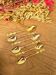 Golden metal spoons
