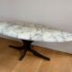 Coffee table with marble top