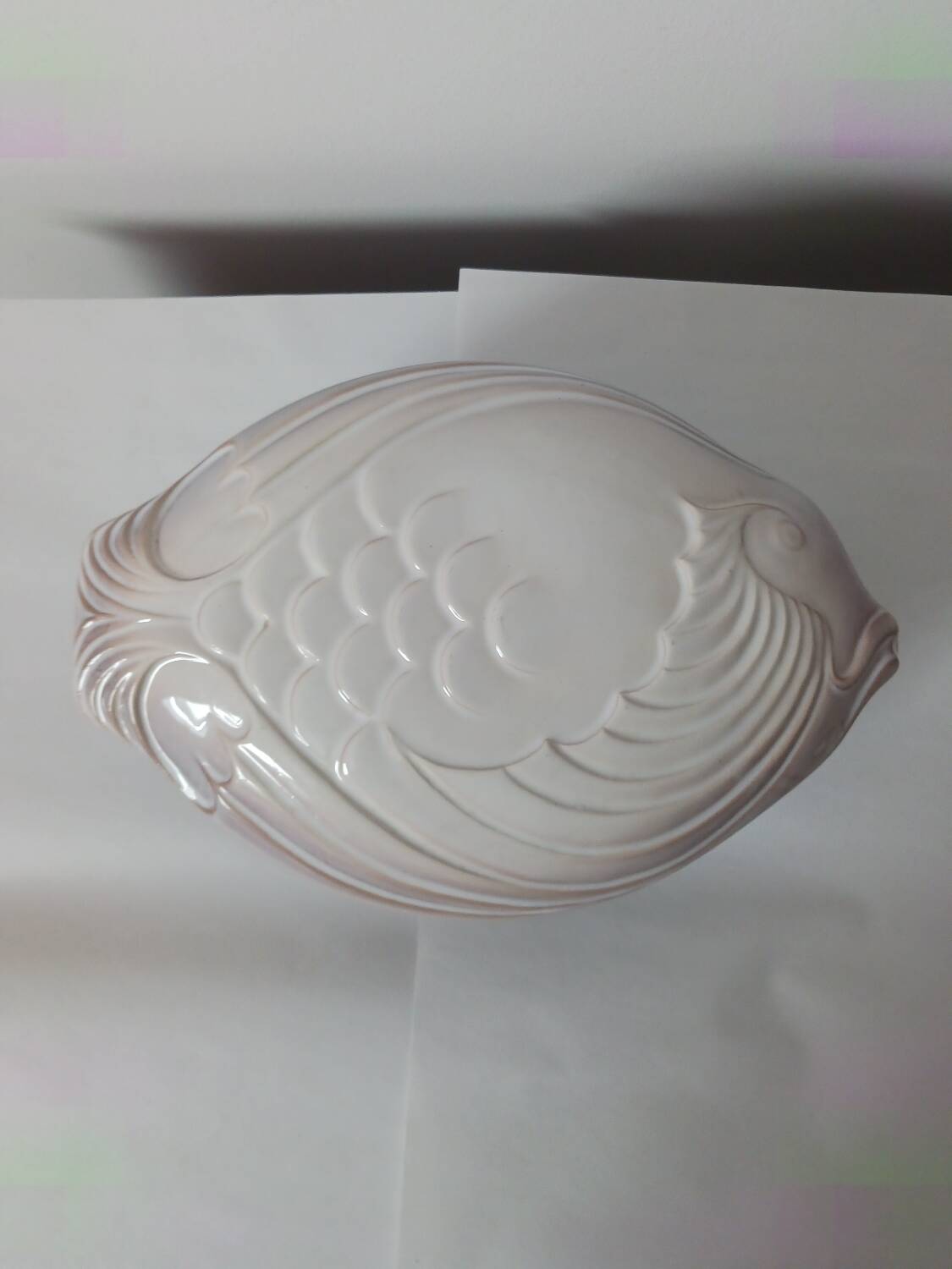 Plat poisson avec couvercle en céramique de Sarreguemines