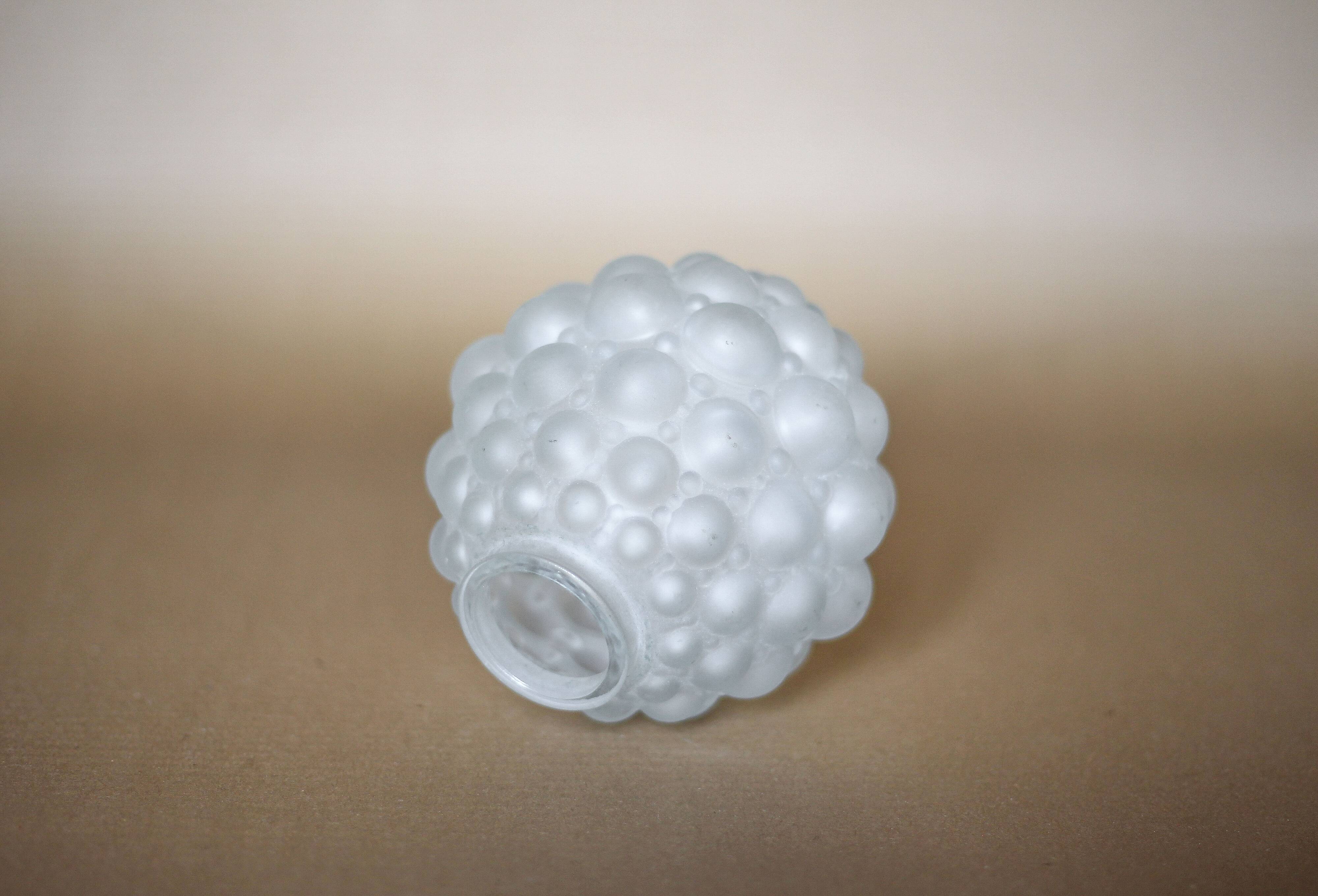 Bubble pattern glass globe, vintage glass lampshade, lighting fixture, globe lamp, interior decoration