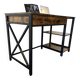 Vintage wooden console / desk with black frame