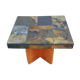 Table basse bois et pierre