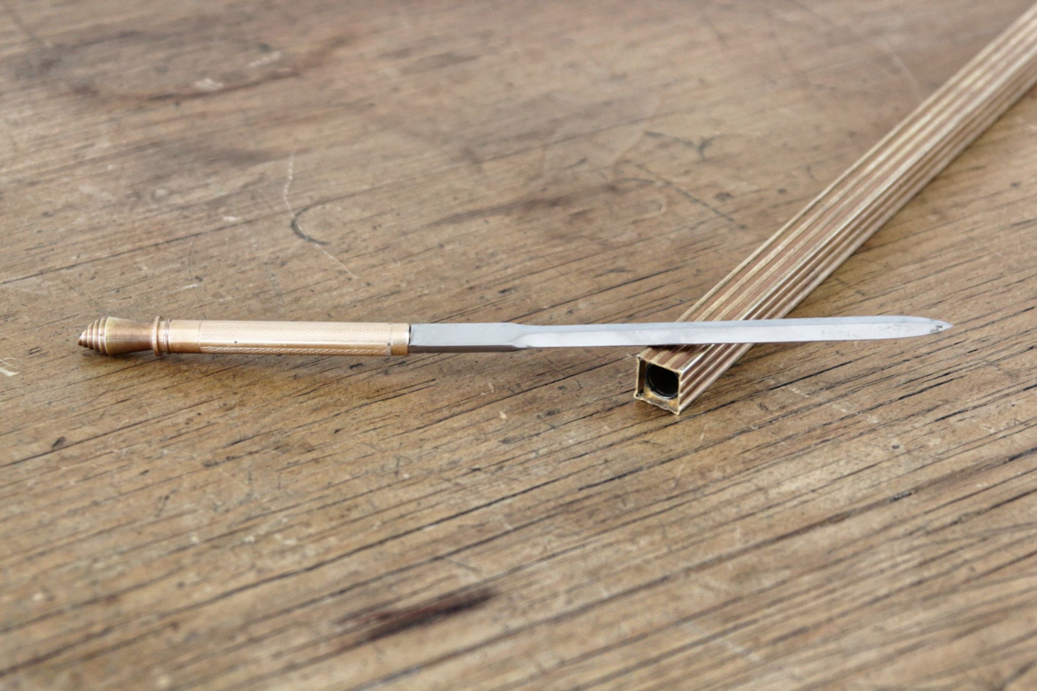 Gold Plated Ruler - Gold Starry