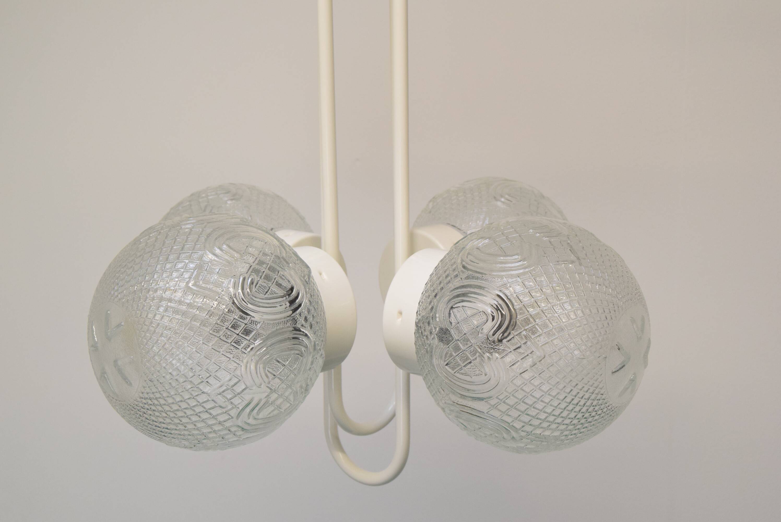 Mid-century Designed Chandelier by Jilove u Decina, 1970's.