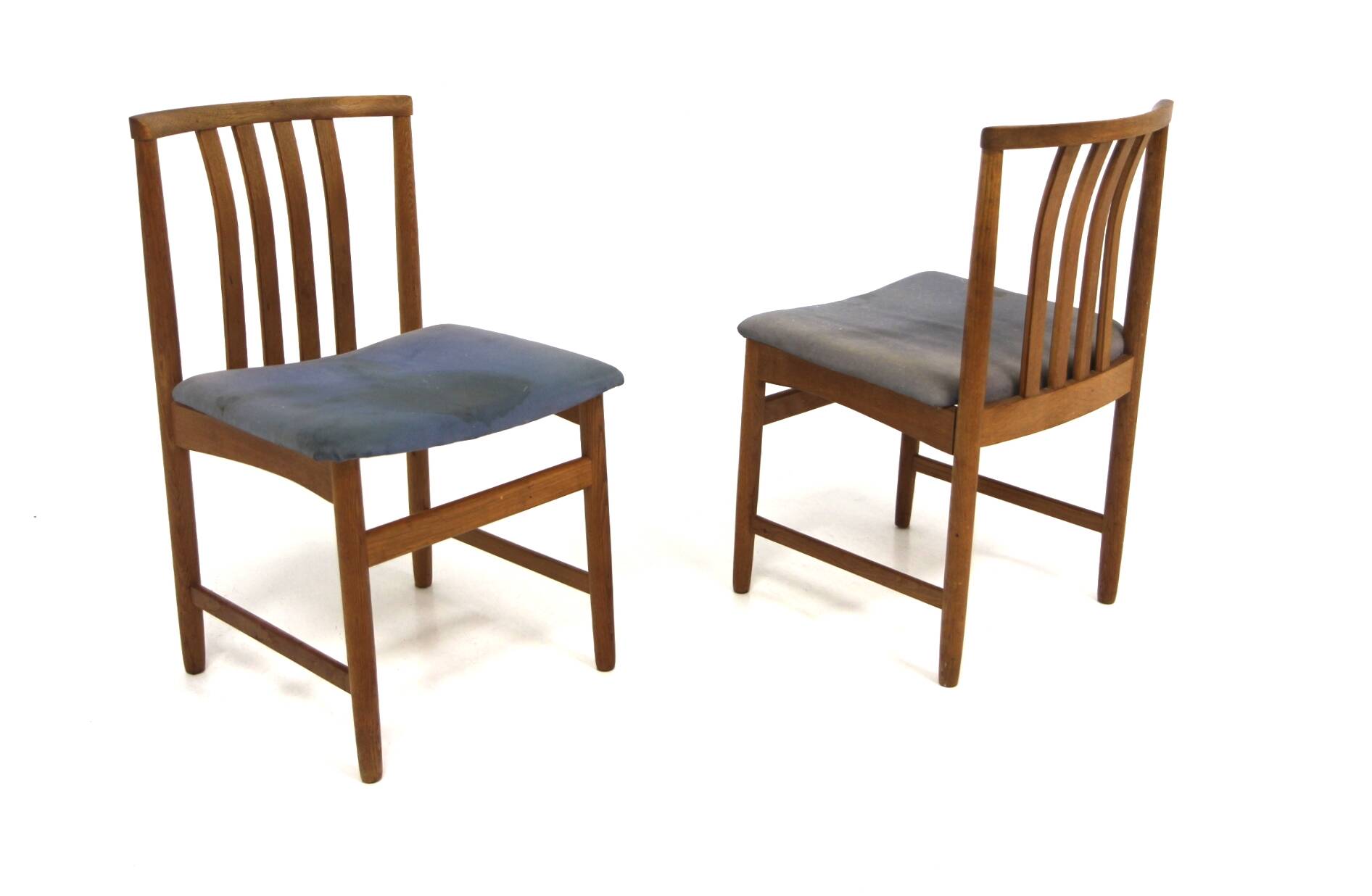 Set of 2 Scandinavian oak chairs, Sweden, 1960