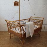 Rattan cot
