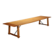 Antique oak and metal table, Italy, 20th century