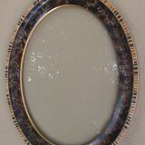 Beautiful old wooden oval frame - Art Deco 1920