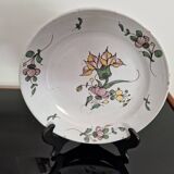 Assiette en faïence de Samadet XVIIIe - décors à l'oeillet