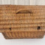 Large vintage wicker basket