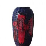 Fat Lava 'Fire Fish'Floor vase by Scheurich, 1970's
