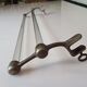 Towel rack in chrome iron and glass