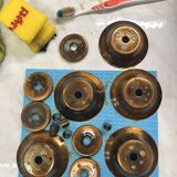 Vintage Copper Pendant Lamp / Hanging Light / Colonial Chandelier 1970's