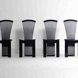 Elegant postmodern dining chairs by Pietro Costantini, Italy 1980s