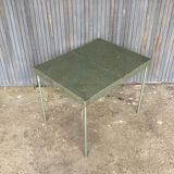 Perforated metal table or console