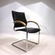 Chaise de salle à manger/conférence en cuir Thonet S74 par Josef Gorica, 1990