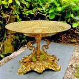 Large brass fruit bowl in Neo-Renaissance style