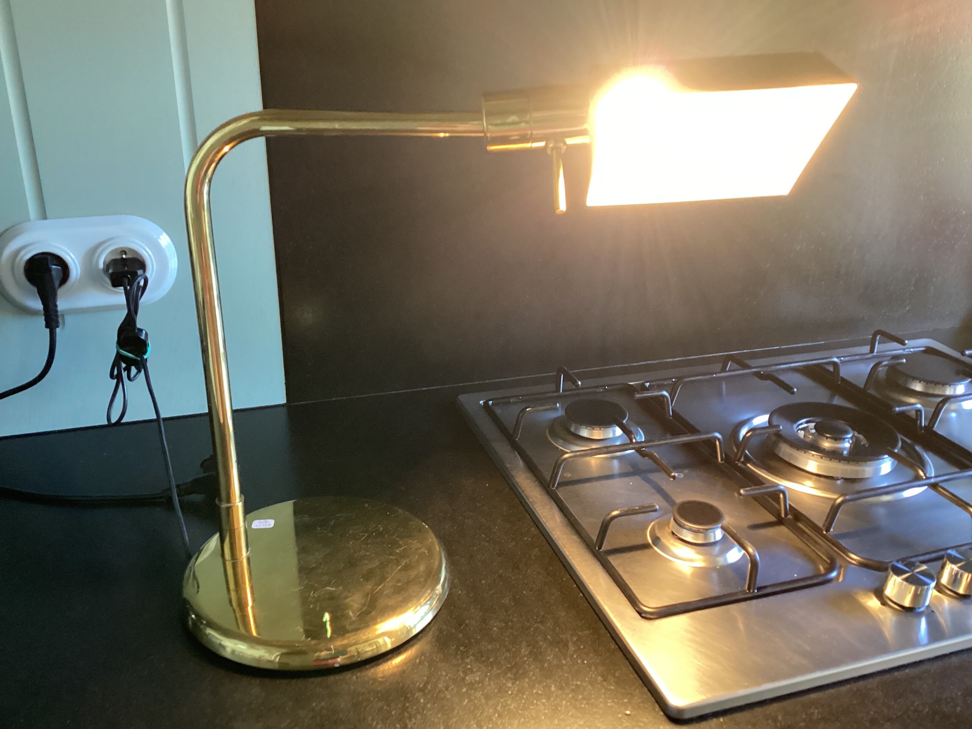 70s desk lamp, Metalarte style, vintage