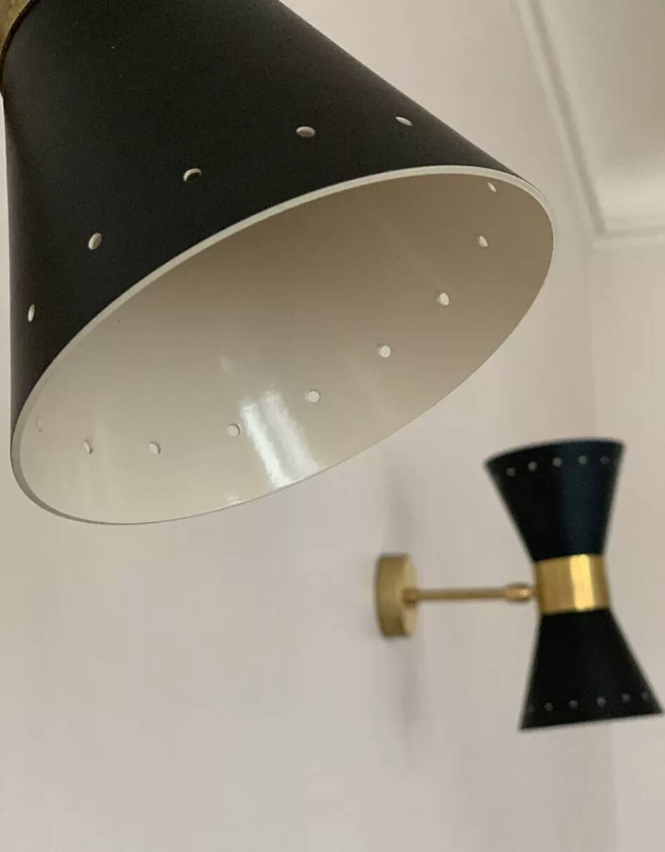 Paire Applique Diabolo Noir