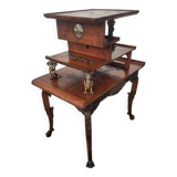 Japanese style table with bronze ornaments by Gabriel Viardot