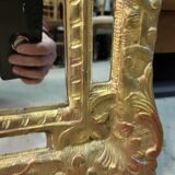 Miroir en bois dore à parcloses du XI ème siècle n35