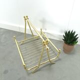 Gold magazine rack