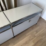 USM Haller TV cabinet in Light Grey