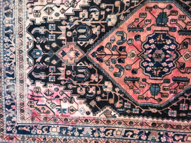 Carpet vintage Persian Hamadan done hand 155 X 262 CM