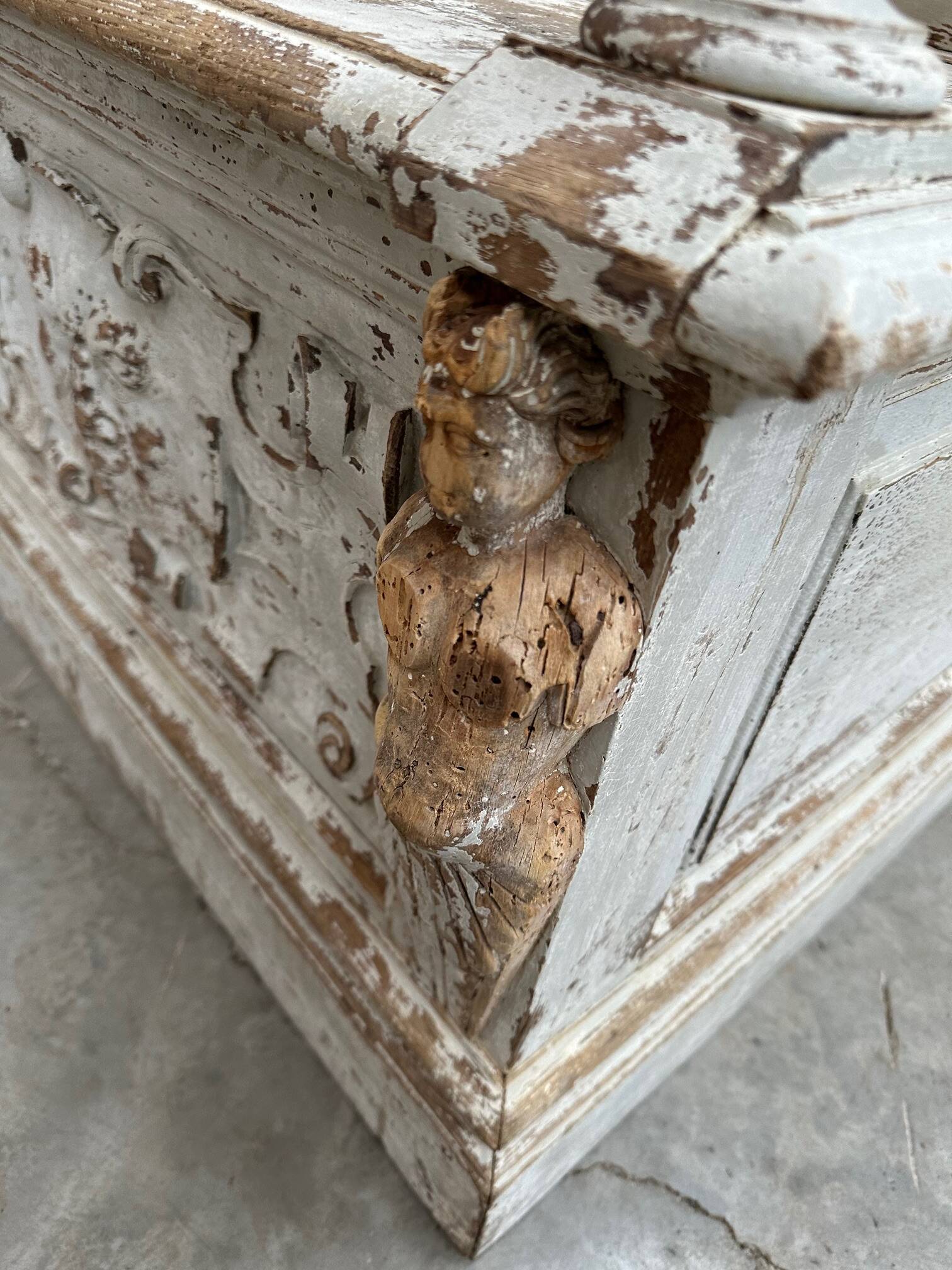 19th century church bench