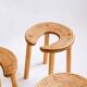 Set of four sauna stools, Antti Nurmesniemi, designed for the Palace Hotel, Helsinki 1952