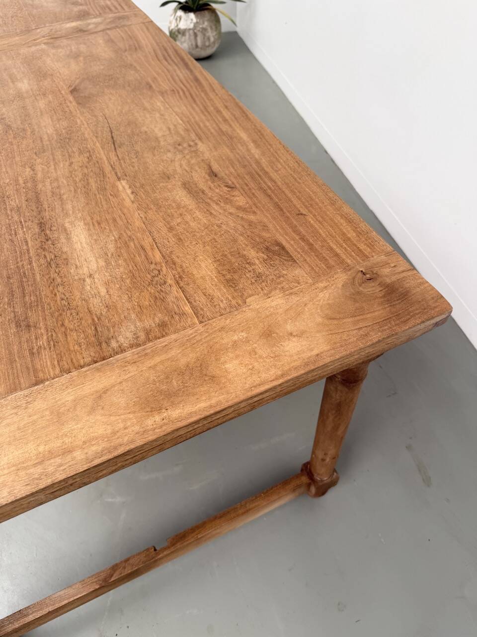 XL beech farmhouse table