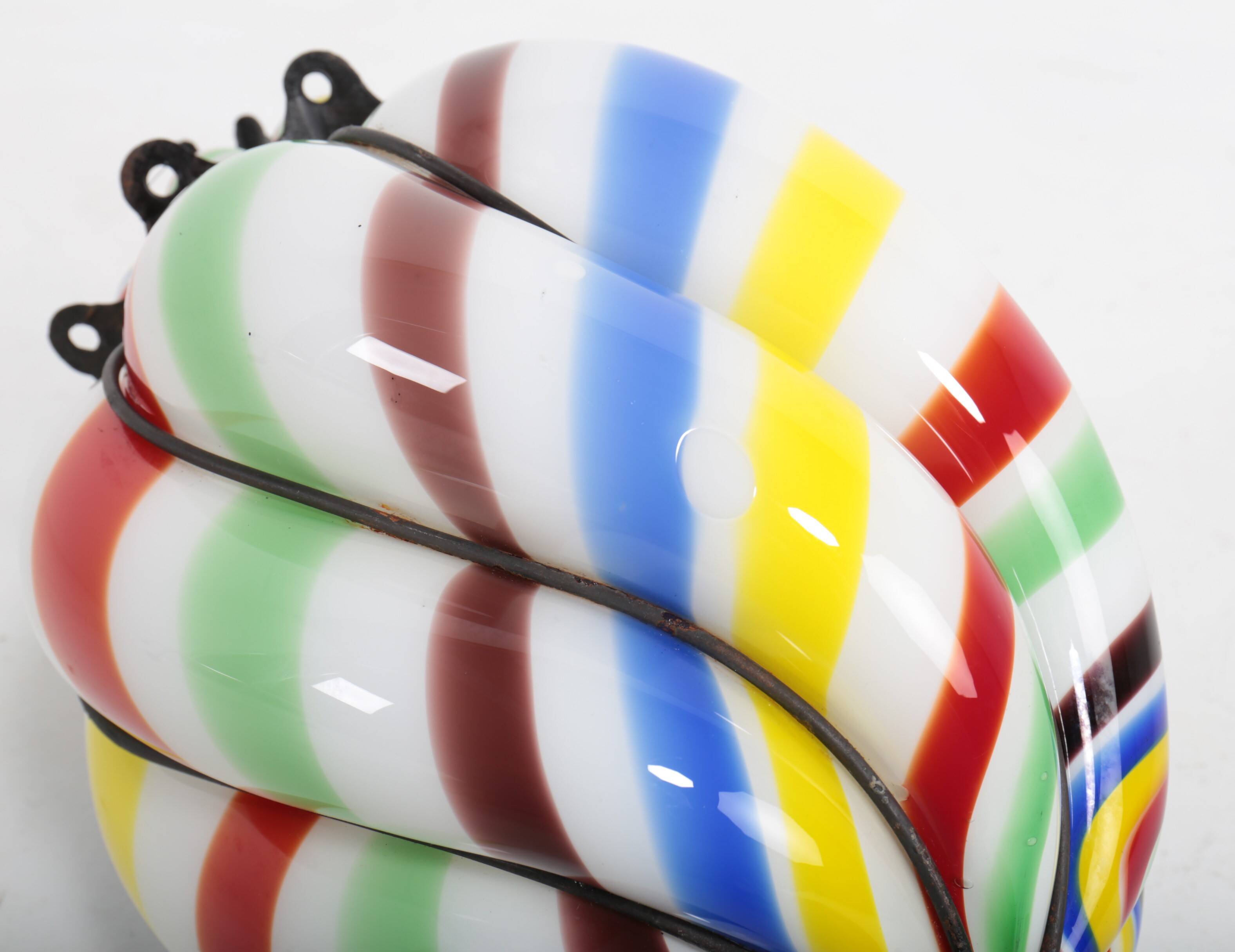 "Barley Sugar" lantern in Murano glass, circa 1950