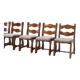 6 chaises de salle à manger Razorback