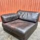 Corner leather armchair De Sede, 1970s