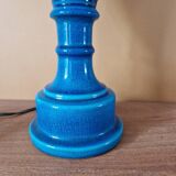 Pol Chambost (1906-1983) - Lamp base in blue crackled ceramic