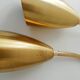 Pair of vintage 1970 solid brass appliques