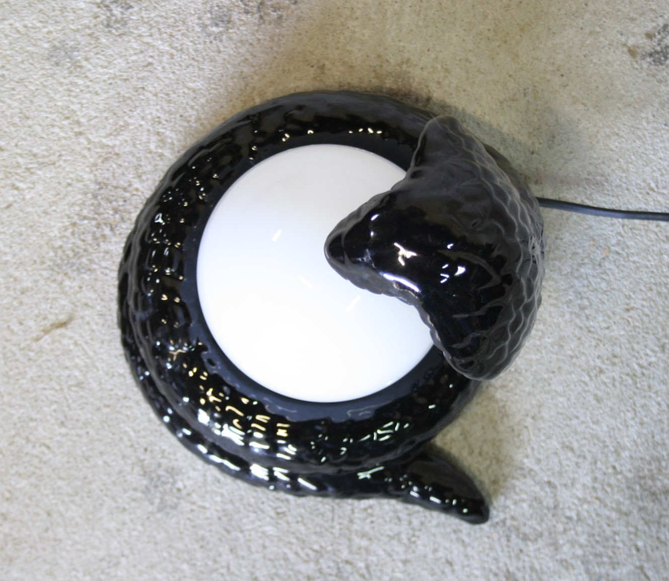 Vintage cobra snake lamp