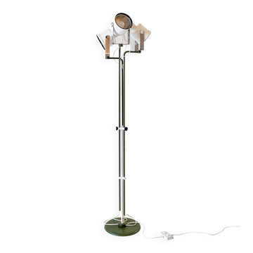 Lampe de sol ajustable de style mid-century moderne par P.L. Brusasco et G. Torretta pour Luci