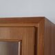 60's glass bookcase