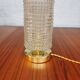 Table lamp with pressed glass globe