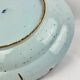 Delftware dish with blue flowers on a white background, 18th century, 35 cm