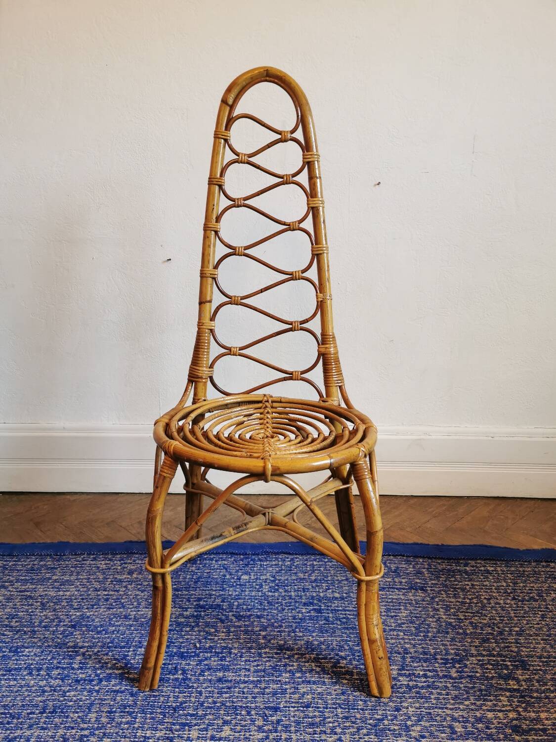 Dirk von Sliedregt rattan chair circa 1950