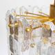 Murano glass and brass 'Palazzo' chandelier by Kalmar