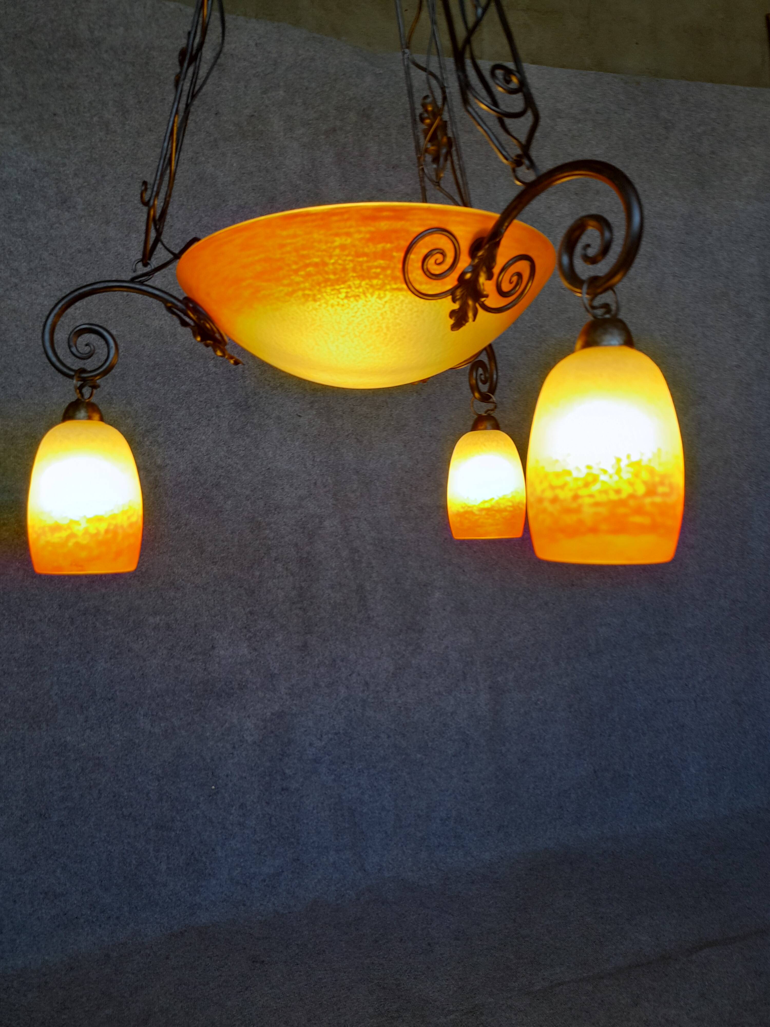 Art Nouveau chandelier