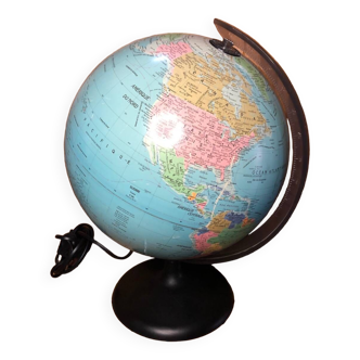 Ancienne mappemonde globe terrestre sudime météore made in france vintage
