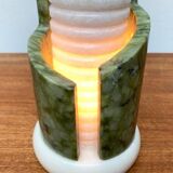 Postmodern stone table lamp, 1980s