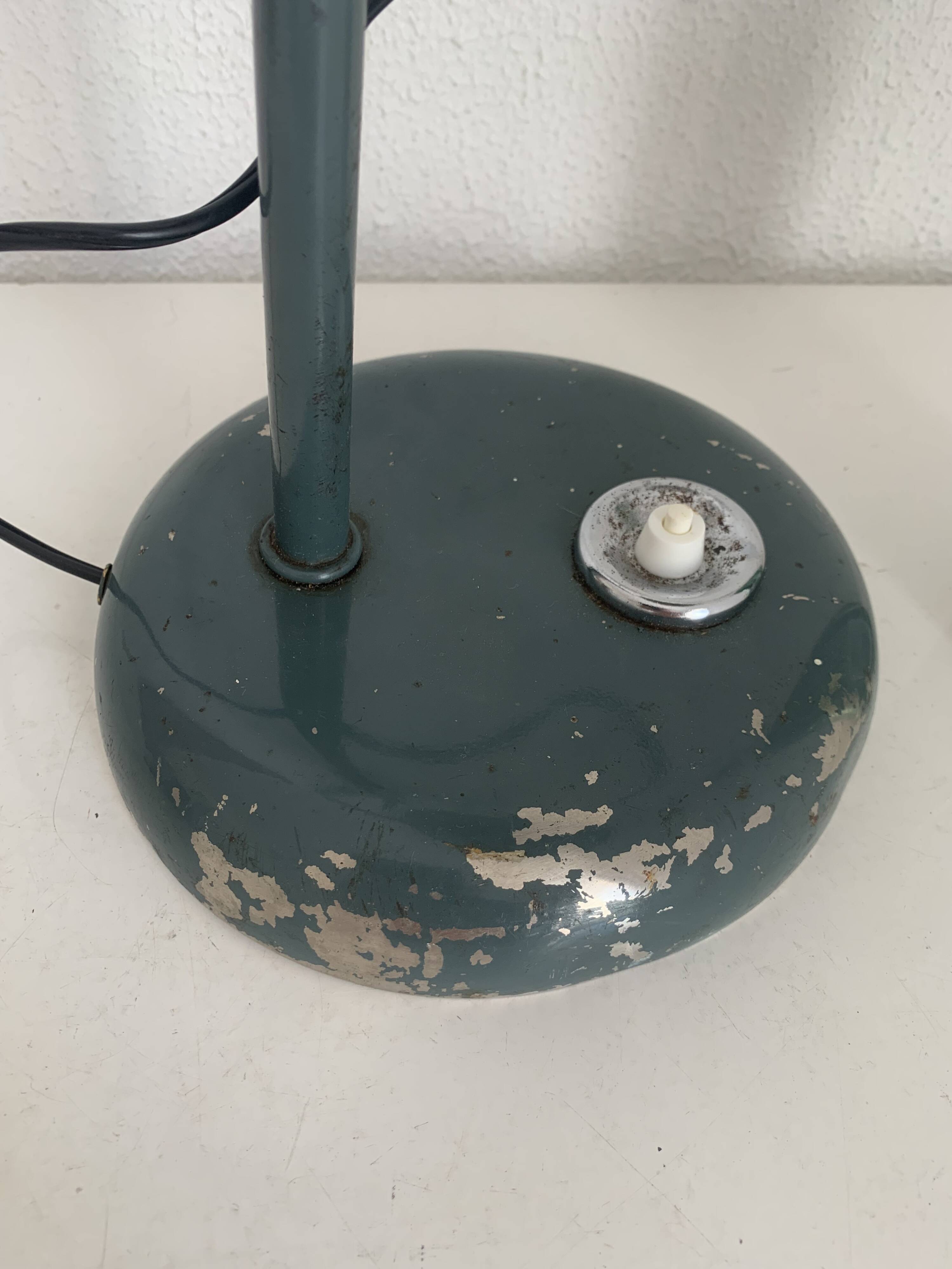 Lampe vintage 1950 Jumo GS1 vert viride de bureau - 55 cm