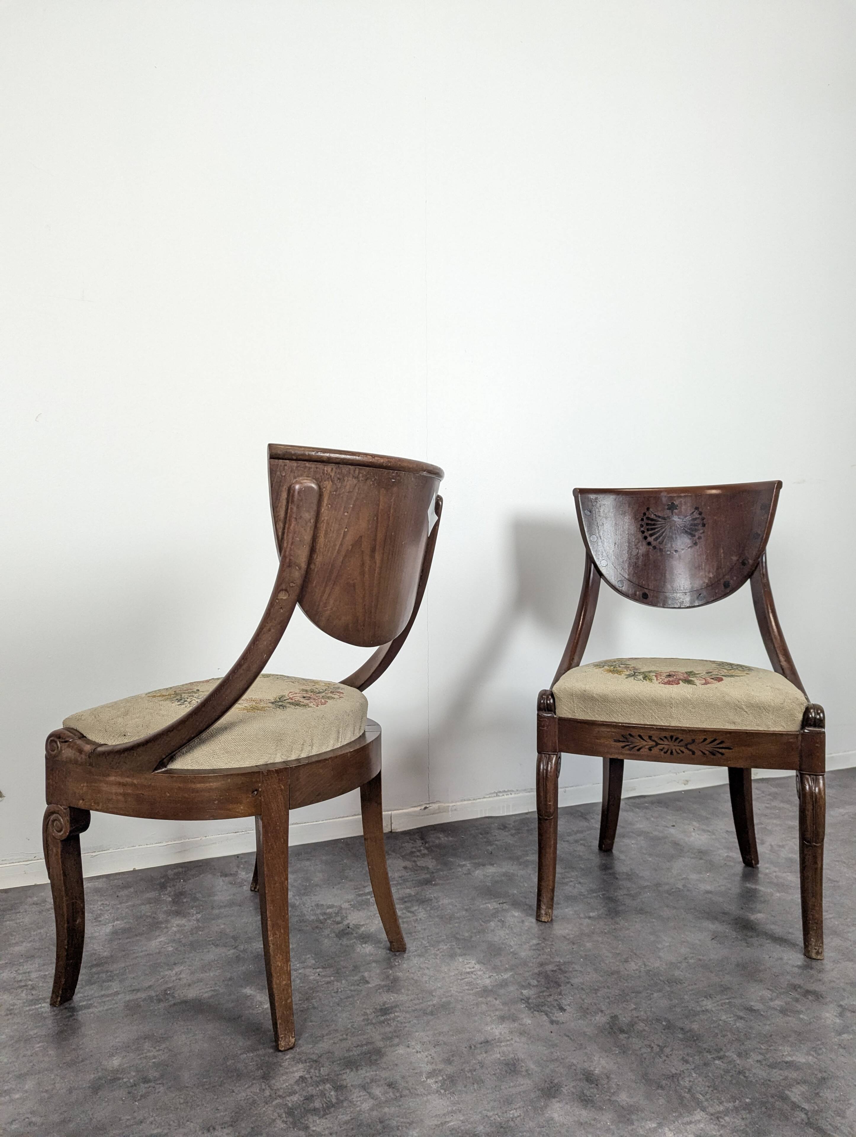 Pair of Restoration style chairs