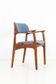 Newly upholstered O.D. Møbler / Erik Buck “Type 50” armchair / teak / mid-century / Danish modern design / Erik Buch