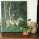 Table oil on canvas "the horse rider"